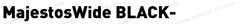 MajestosWide BLACK字体转换